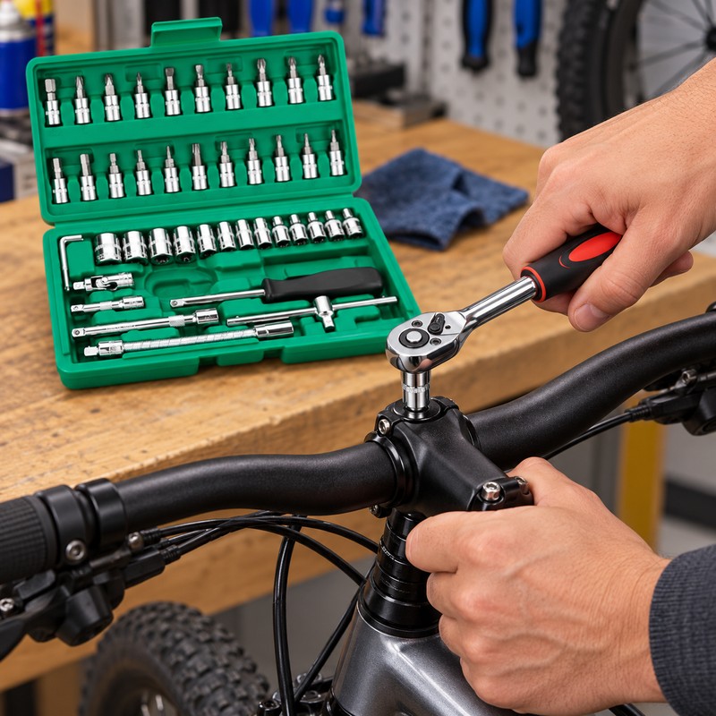 46-Piece 1/4-Inch Drive Mechanic Tool Set – Metric & Inch