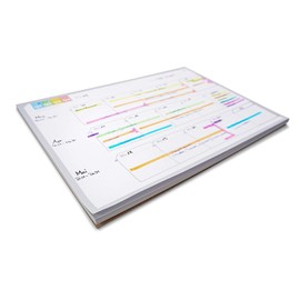 weekview 3-Month Pad | The Perfect Overview of a Classic Period | A4 Pad, 50 Pages, Includes 2-Year Overview and Stickers