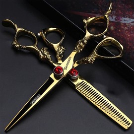 sharonds 6 Inch Professional Hairdressing Scissors Set Salon Hair Cutting Thinning Scissors Scissors Cutter Scissors Stainless Steel