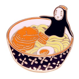 Generic Spectre Pins Anime No Face Ramen Enamel Pin