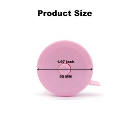 Mini Tape Measure for Body on Both Sides - Retractable Tape Measure for Body Measurements - Cute Portable Tailor Clothing Soft Tape Measure - 6 Pack (Blue, Pink, White) - Ideal Tape Measure for Body