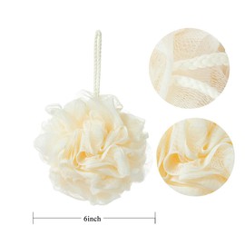 KAKOOI Bath Sponges, Shower Loofah for Body Exfoliation(1 pcs, Linen)