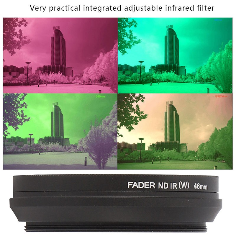 FOTGA Adjustable IR Filter Integrated Practical for Infrared Photography Creation46mm