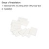 PATIKIL Alumina Ceramic Sheet Cooling Pad Insulating Sheet 30pcs 3.8mm