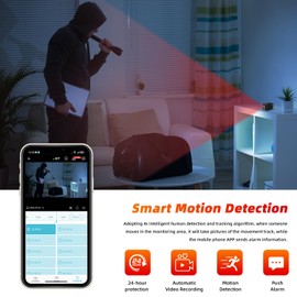 YHDZSW Mini Cámara, 2K HD Nanny CAM para el Hogar, Cámara WiFi más Pequeña con Detección de Movimiento, Visión Nocturna Visión Remota para Seguridad con iOS,Android Phone