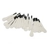 20pcs White Handle Black Hair Sound Aid Cleaning Brush Professional