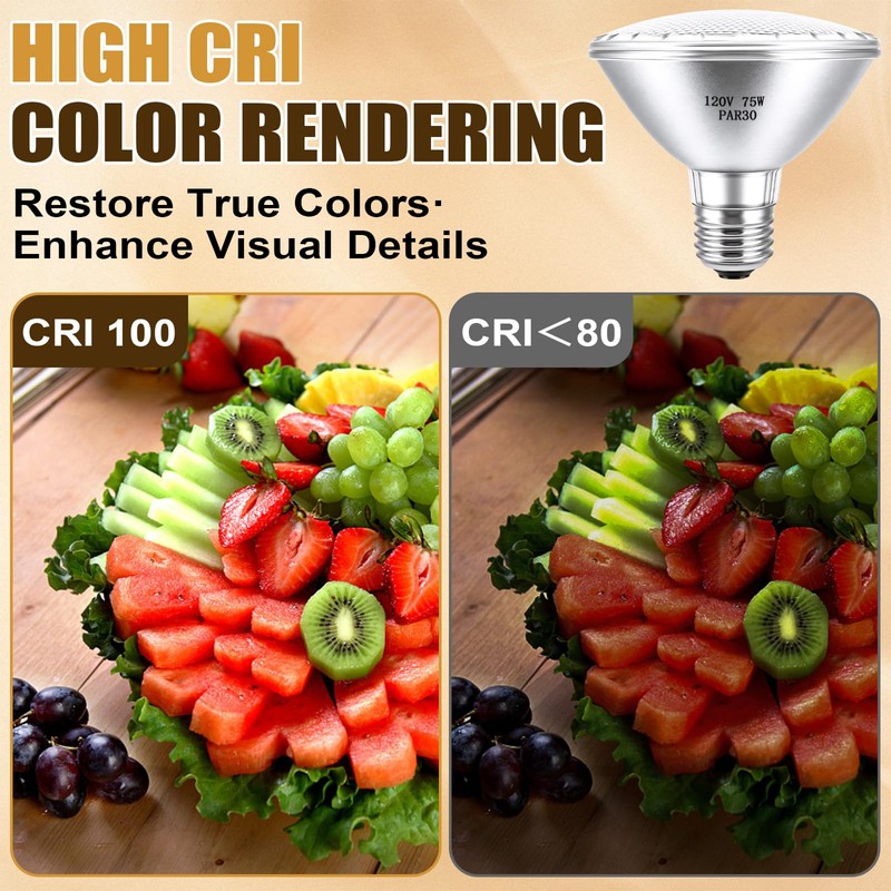 PAR30 Short Neck Halogen Flood Light Bulbs, 2 Pack 120V
