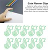 100 Pcs Cute Paper Clips Animal Shaped Fun Bookmark Document