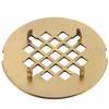 4-1/4 inches Snap-On Round Shower Drain Cover, Stainless Steel (Brushed