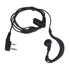 HeyNana - 2 Pin PTT Microphone Compatible with Baofeng Pofung Walkie Transmitter UV-5R UV5-RA The headset is equipped with two pins