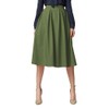 Urban CoCo Women's Flared A line Skirt Pleated Midi Skirt