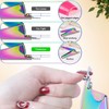 Rainbow Stainless Steel Nail Clippers for Acrylic Nails - Professional