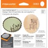 Fiskars Fuse Medium Thick Material Scalloped Oval Design Set, Grey