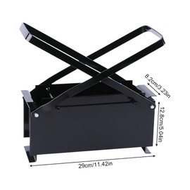 Press Paper Log Maker, Brick Briquette Maker Paper Eco Recycle Newspaper Fuel Block Manual Press Black for Heating Fire Stove Home Tool