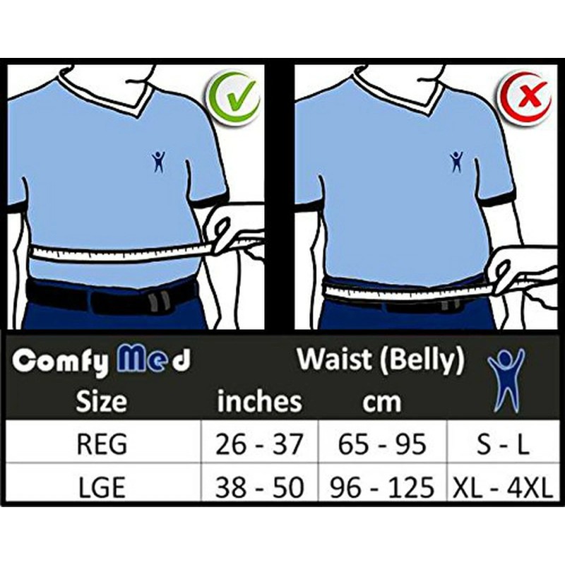 ComfyMed® Premium Quality Back Brace CM-102M (LGE 38"-50") Removable Lumbar
