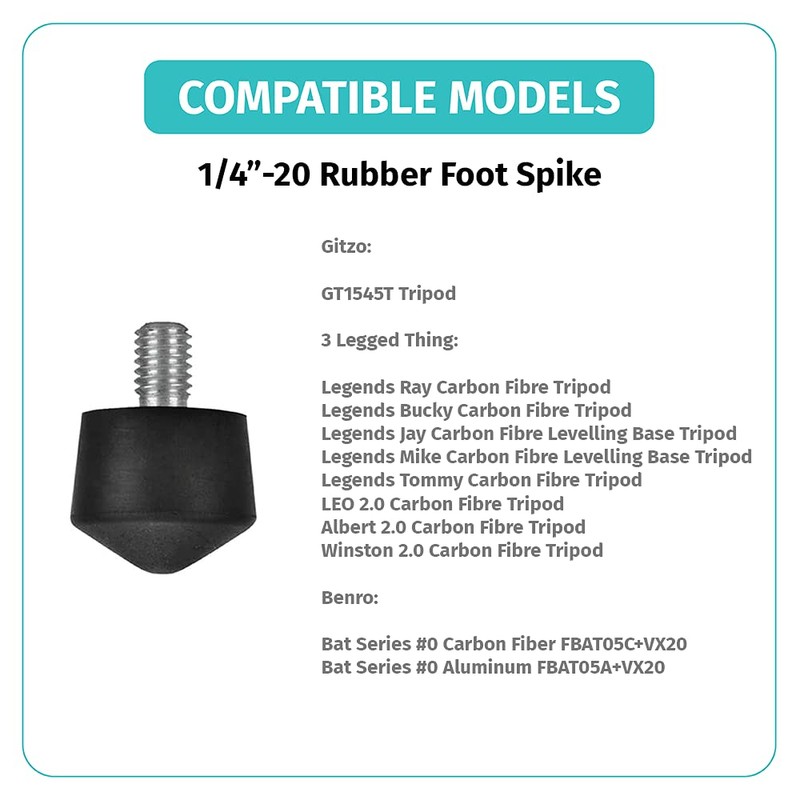 Foto&Tech - 3 piezas universales antideslizantes de goma compatibles con