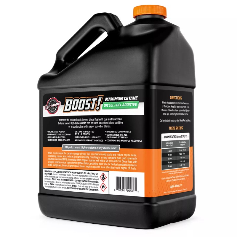 Opti-Lube Boost! Formula Diesel Fuel Additive: 1 Gallon with Accessories