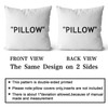 Hypebeast Room Decor,Off White Inspired Pillow Quotation Decorative Set of