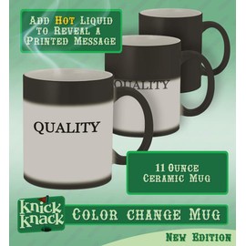 Knick Knack Gifts got saccharomyces? - 11oz Magic Color Changing Mug, Matte Black