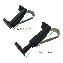 AOLDHYY Garage Door Opener Clip,Car Sun Visor Clip Holder Mount Stand for Remote Controls, Compatible with Liftmaster Sears Chamberlain,Adjustable to Fit for 1.85in-2.75in Remotes(2PCS)