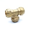 DOJA Barcelona T-Piece Brass 25 mm Polyethylene Pipe Connection 25