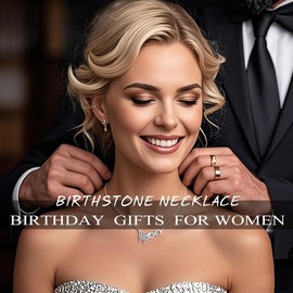 HeartMelody Infinity Necklaces for Women Gold,Butterfly Necklace with Dainty Diamond Birthston Anniversary Birthday Gifts for Wife Her Mom, 14K/18K White Gold Womens Fashion Jewelry