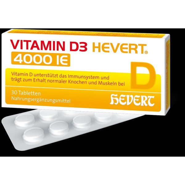 Vitamin D3 Hevert 4000 IE Tabletten, 30 St. Tabletten