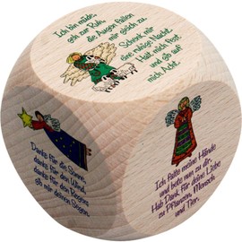 Gico 5990 Wooden Prayer Dice for Children and Adults Christening Communion