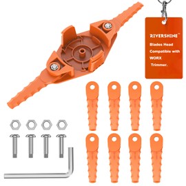 Rivershine Trimmer Blades Head, Compatible with Worx WG150, WG154, WG163, WG165, WG175, WG180, Can Replace WA0010& WA0004 Replacement spools