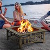 Yaheetech Fire Pit Outdoor Fire Pits with Heat-Resistant Coating Outdoor