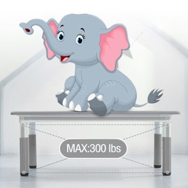 Kids Table and 6 Chairs Set, Height Adjustable Toddler Table and Chair Set with Graffiti Desktop and Non-Slip Legs, Max 300lbs Kids Activity Art Table for Classroom Daycares,Home,Ages 2-10