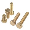 Yudesun 3Pcs M10x60mm Hex Bolts Screws Brass Hardware Machine Fasteners