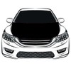 Black Car Cover 3.3X5FT/6X7FT 100 Percent Polyester,Engine Flag, Elastic Fabrics
