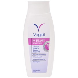 VAGISIL pH Balance Intimate Wash for Women, Daily External Feminine Hygiene with LactoPrebiotic, Helps Fortify Natural Defences, 250 ml