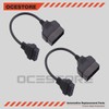 OCESTORE 2pcs OBD1 to OBD2 Diagnostic Tool Adapter Connector Cable