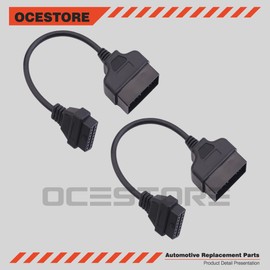 OCESTORE 2pcs OBD1 to OBD2 Diagnostic Tool Adapter Connector Cable 22 Pin to 16 Pin and 17 Pin to 16 Pin for Toyo ta OBD1 to OBD2 Diagnostic Tool Cable