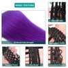 UPruyo Pre Stretched Braiding Hair Extensions Purple Box Braids Crochet