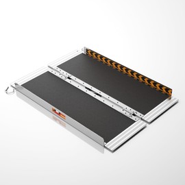 FACHNUO 3FT Portable Wheelchair Ramp Non-Skid Aluminum Handicap Ramps with Handle 31.3'' Wide 800LBS Capacity Wheel Chair Ramp Scooter Ramps for Home, Steps, Stairs, Entry, Threshold, Doorways