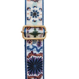 Shoulder Strap Colourful Adjustable Shoulder Strap for Shoulder Bags and Handbags Flower Pattern 80-140 cm Shoulder Strap, Blue + green + brown