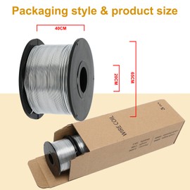 5 Rolls Rebar Tie Wire Coil,Rebar Wire Tie Tool,1/32" 0.8mm 360FT stainless steel coil, Rebar Tie Gun Wire, For Automatic Rebar Tie Wire Twister
