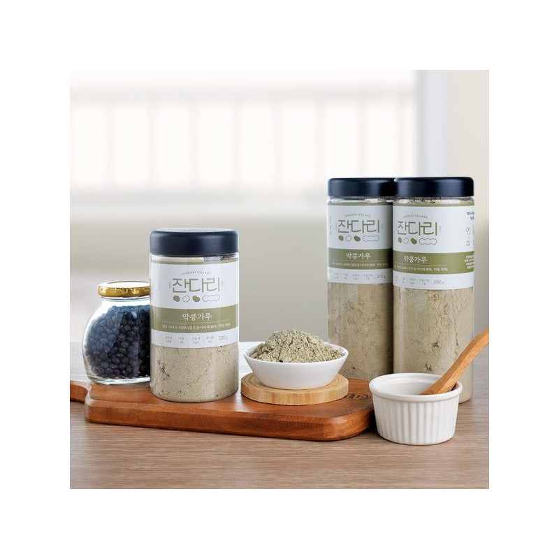 잔다리마을 국산 서리태 약콩가루 220g Jandari Village Domestic Black Soybean