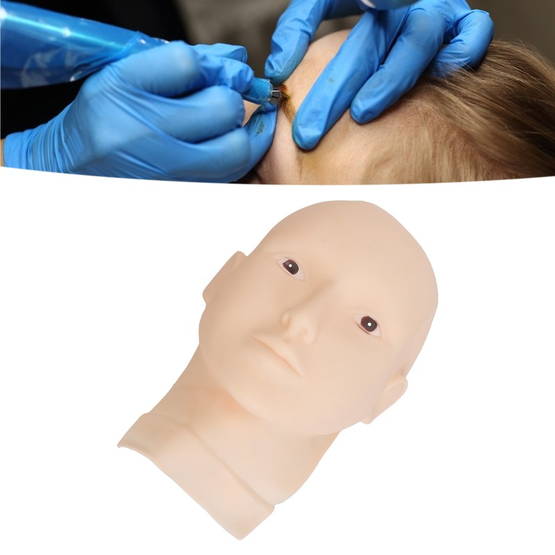 Lash Mannequin Head Safe Soft Silicone High Simulation Makeup Practice