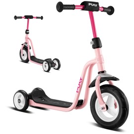 Puky R1 Scooter, Safe Scooter for Children from 2 Years, Non-Slip Running Board, Height-Adjustable Handlebars, Top Bicycle Alternative, Pink