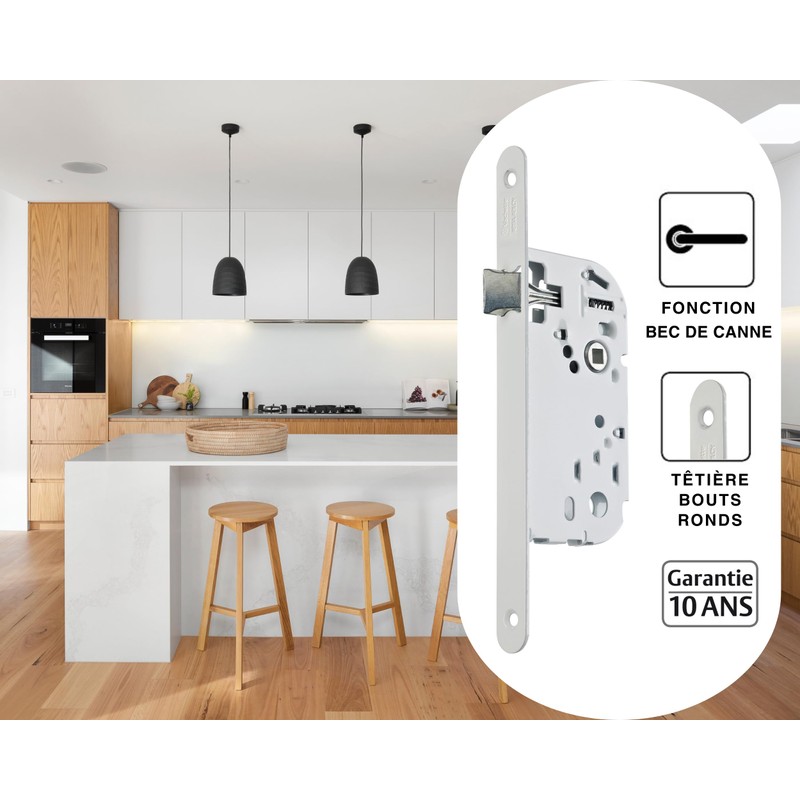 Vachette D12R-A40/B/SC Keyless Door Lock 40mm Axle 135mm - D12