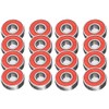 16PCS 608RS Red Skate and Skateboard Metal Wheel Bearings –