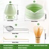IODOO Matcha Whisk Set Matcha Whisk Holder Bamboo Matcha Whisk
