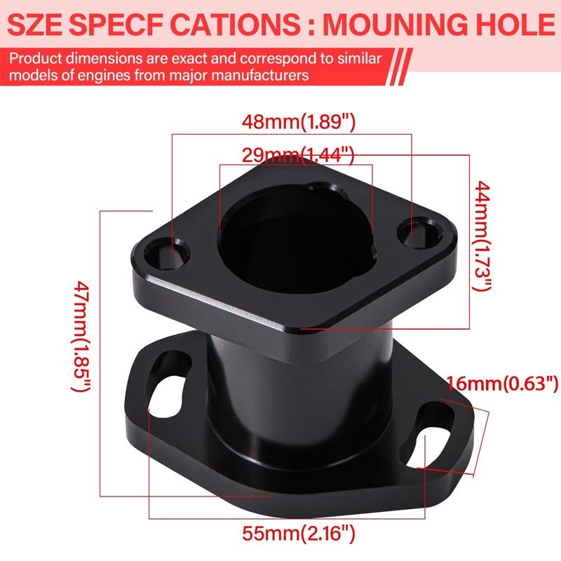 SOFO 212cc Intake Pipe Inlet Manifold - w/Gasket Screw Performance