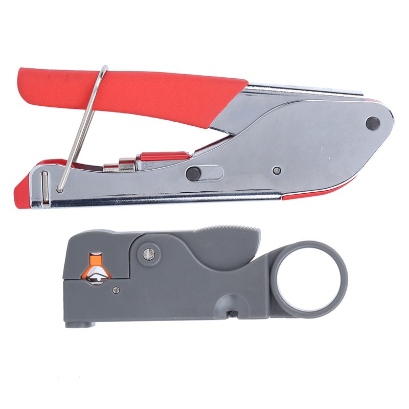 22PCs Cable Crimping Cutter Multifunction Crimper Coaxial F- Head Crimping