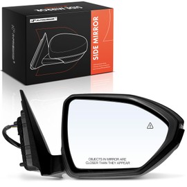 A-Premium Passenger Side Power Door Mirror - Compatible with Hyundai Tucson/Santa Cruz 2022-2024 - Heated Manual Folding Black Outside Rear View Mirror with Turn Signal and Blind Spot Detection