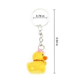 Gallkeat Enten Schlüsselanhänger, Toy Duck Keychain, Cartoon Anime Anhänger, Bag Charms für Frauen